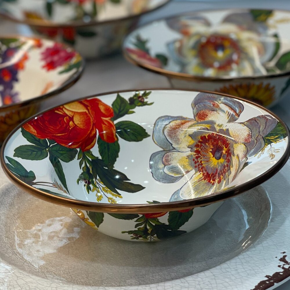 MacKenzie-Childs Flower Market Breakfast Bowl-NEW (1 Bowl)